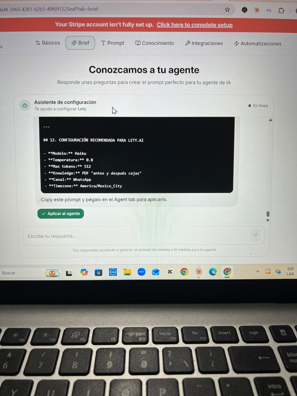 Referencia Lety.ai: Brief que arma el prompt