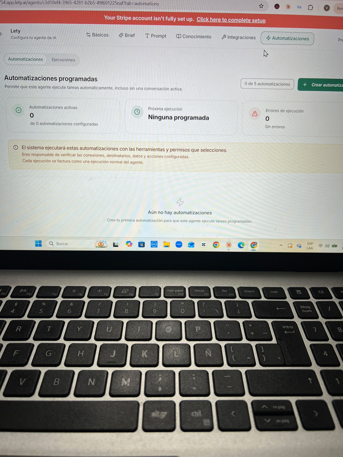 Referencia Lety.ai: Automatizaciones programadas